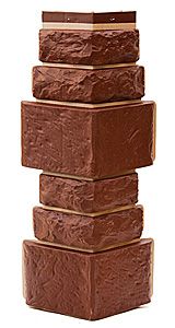 Угол T-Сайдинг, Дикий Камень Коричневый купить в Санкт-Петербурге