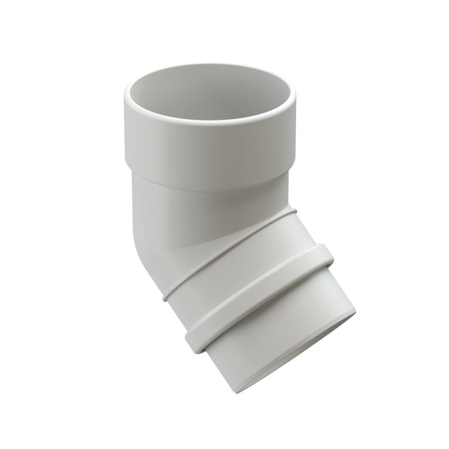 Колено водосточное 45˚ Docke Lux, Пломбир купить в Санкт-Петербурге