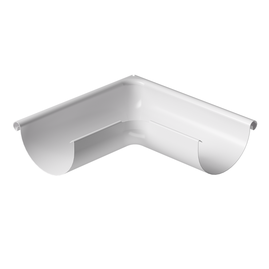 Внешний угол желоба 90˚, Docke Stal Premium, цвет Пломбир купить в Санкт-Петербурге