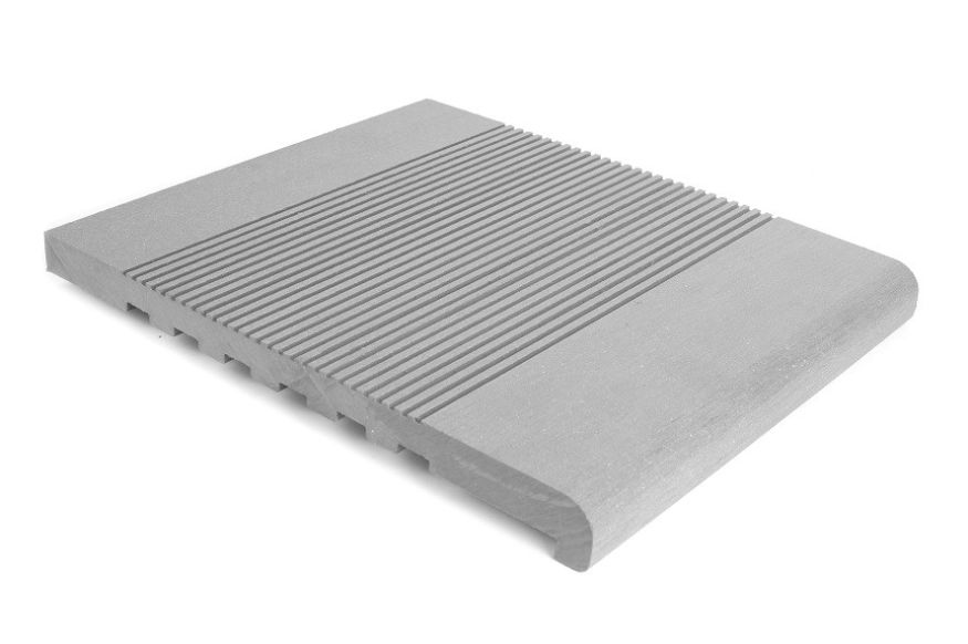 Ступень из ДПК АЙ-ТЕХПЛАСТ серого цвета купить в Санкт-Петербурге