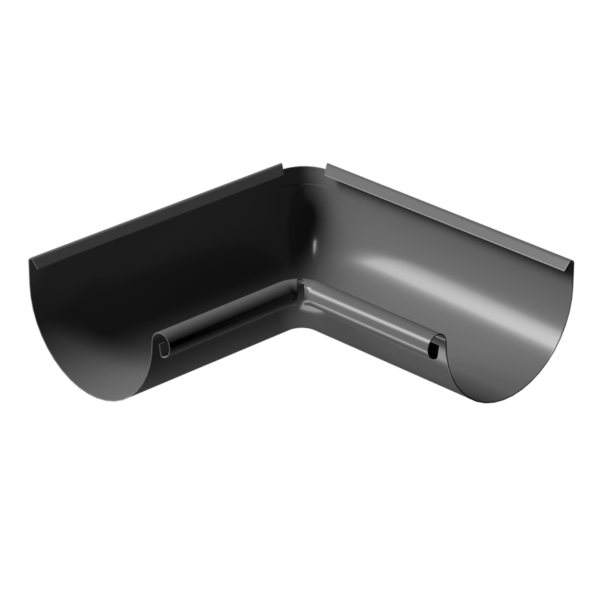 Внутренний угол желоба 90˚, Docke Stal Premium, Цвет графит купить в Санкт-Петербурге