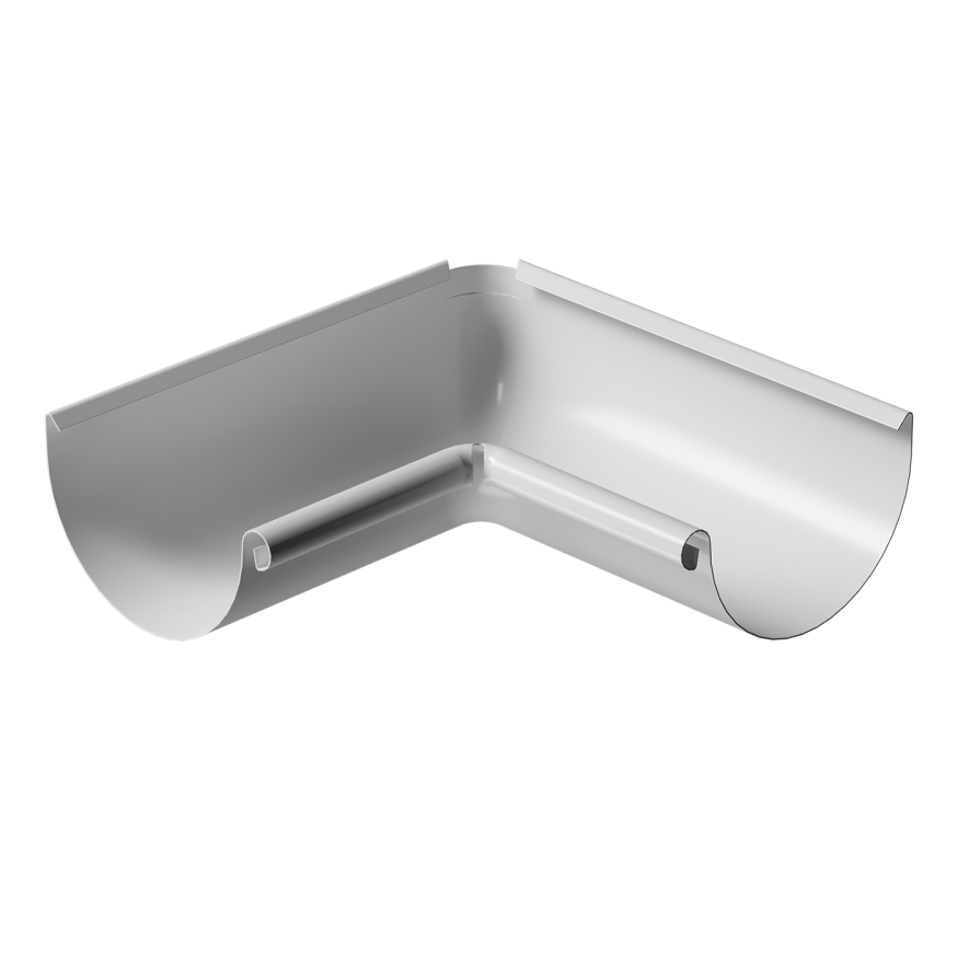 Внутренний 90˚ угол желоба Docke Stal Premium, цвет Пломбир купить в Санкт-Петербурге