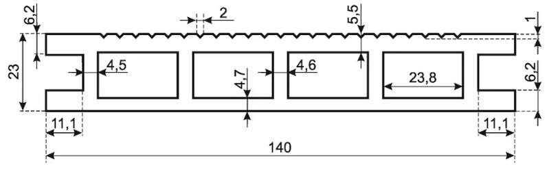 Террасная ДПК доска POLIVAN GROUP 3D+ вельвет пустотелая двухсторонняя DENPASAR в песочном цвете. купить в Санкт-Петербурге