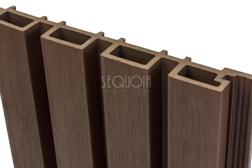 Доска фасадная SEQUOIA co-extrusion Коричневая купить в Санкт-Петербурге