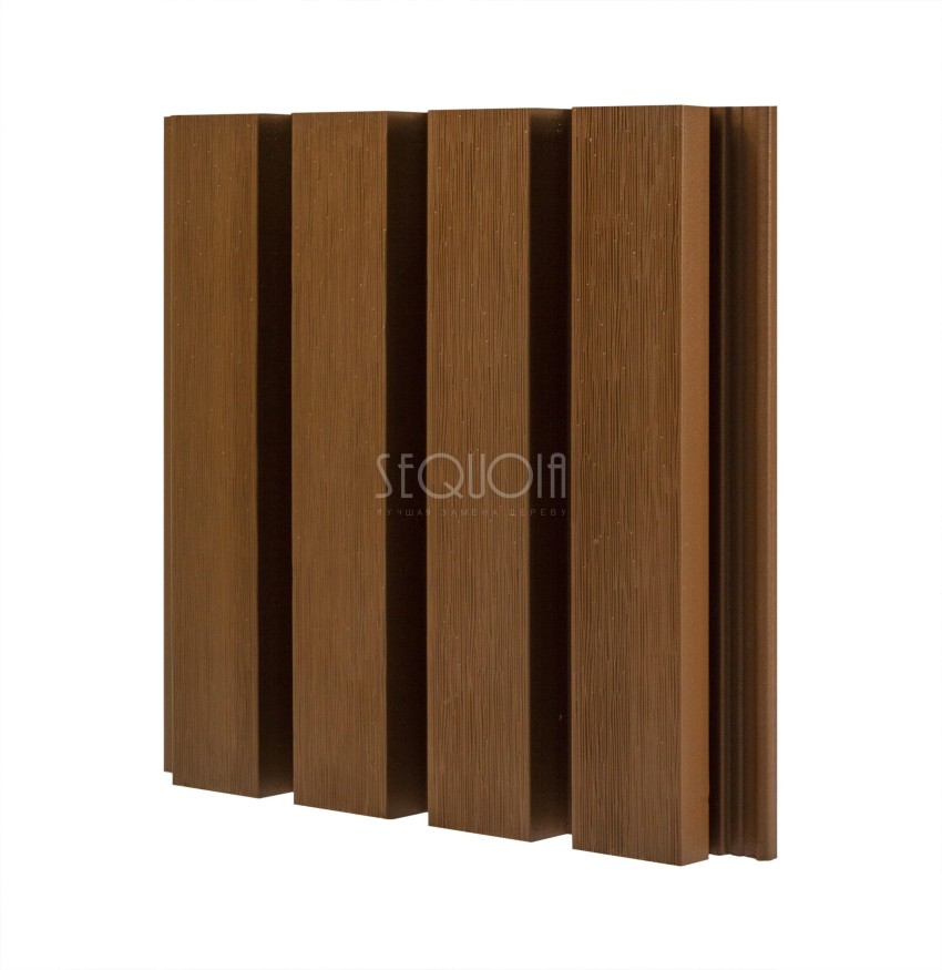 Доска фасадная SEQUOIA co-extrusion Светло-коричневая купить в Санкт-Петербурге
