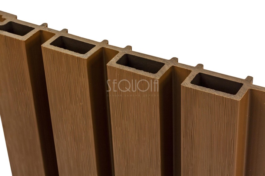 Доска фасадная SEQUOIA co-extrusion Светло-коричневая купить в Санкт-Петербурге