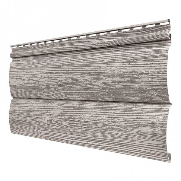 Виниловый сайдинг Tecos Lux Двойной оцилиндрованный брус, Алтайская берёза купить в Санкт-Петербурге