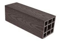 Столб гладкий из ДПК АЙ-ТЕХПЛАСТ цвета венге