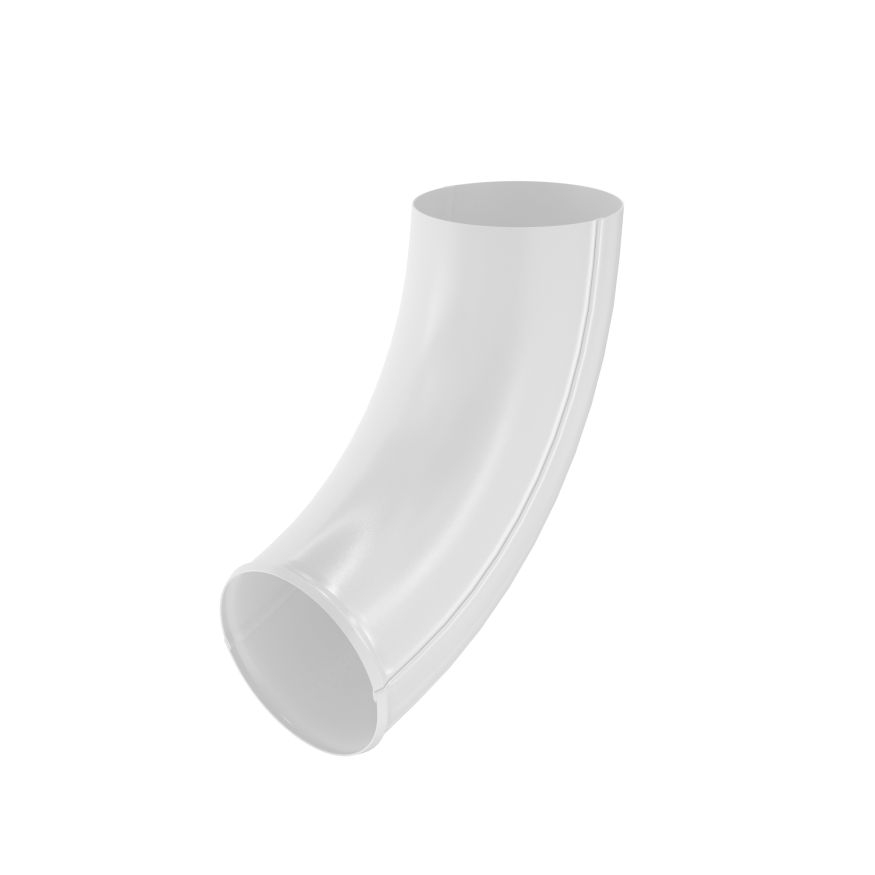 Отвод трубы Aquasystem, RAL 9003 Белый 125/90 купить в Санкт-Петербурге