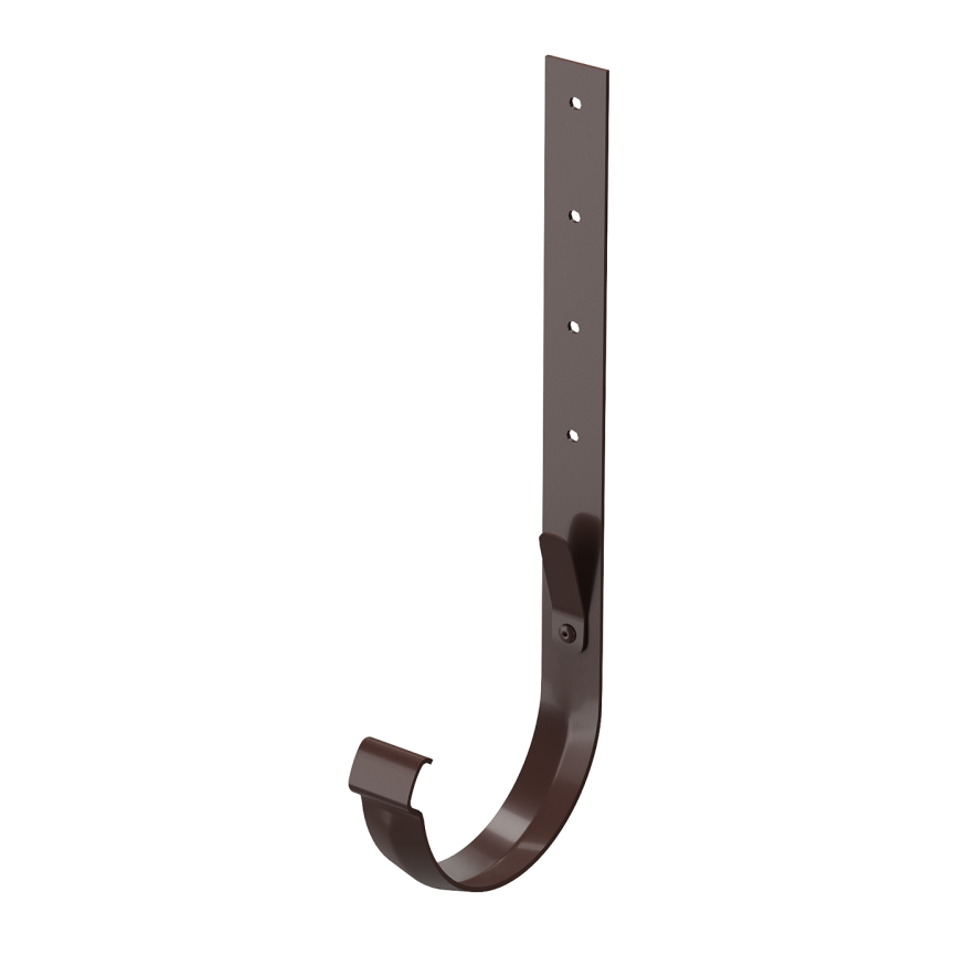 Металлический кронштейн для желоба Docke Lux, Шоколад купить в Санкт-Петербурге