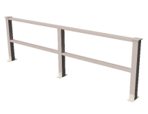 Декоративное ограждение из ДПК GRINDERDECO Ковбойская изгородь, выбеленный дуб