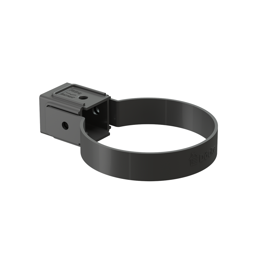 Универсальный хомут для водосточной трубы Docke Standard, серого цвета. купить в Санкт-Петербурге