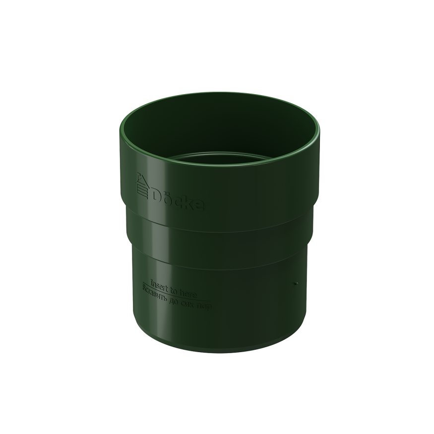 Соединительная муфта для водостока Docke Standard, зелёного цвета. купить в Санкт-Петербурге