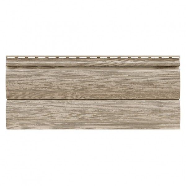 Виниловый сайдинг Tecos Lux Двойной оцилиндрованный брус, Сибирский кедр купить в Санкт-Петербурге