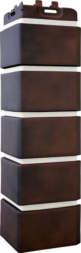 Угол наружный Grand Line, Клинкерный кирпич Design Plus, Кофе с белым швом купить в Санкт-Петербурге