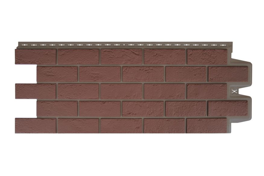 Фасадная панель Grand Line, Состаренный кирпич Design Plus, Корица (Темно-бежевый шов) купить в Санкт-Петербурге