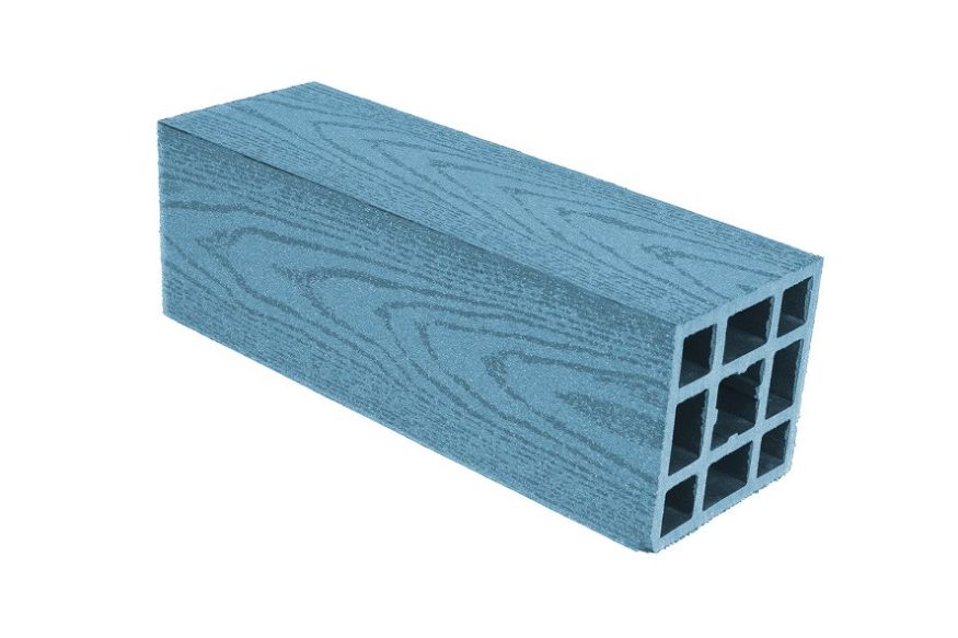 Гладкий столб ДПК АЙ-ТЕХПЛАСТ в синем цвете купить в Санкт-Петербурге