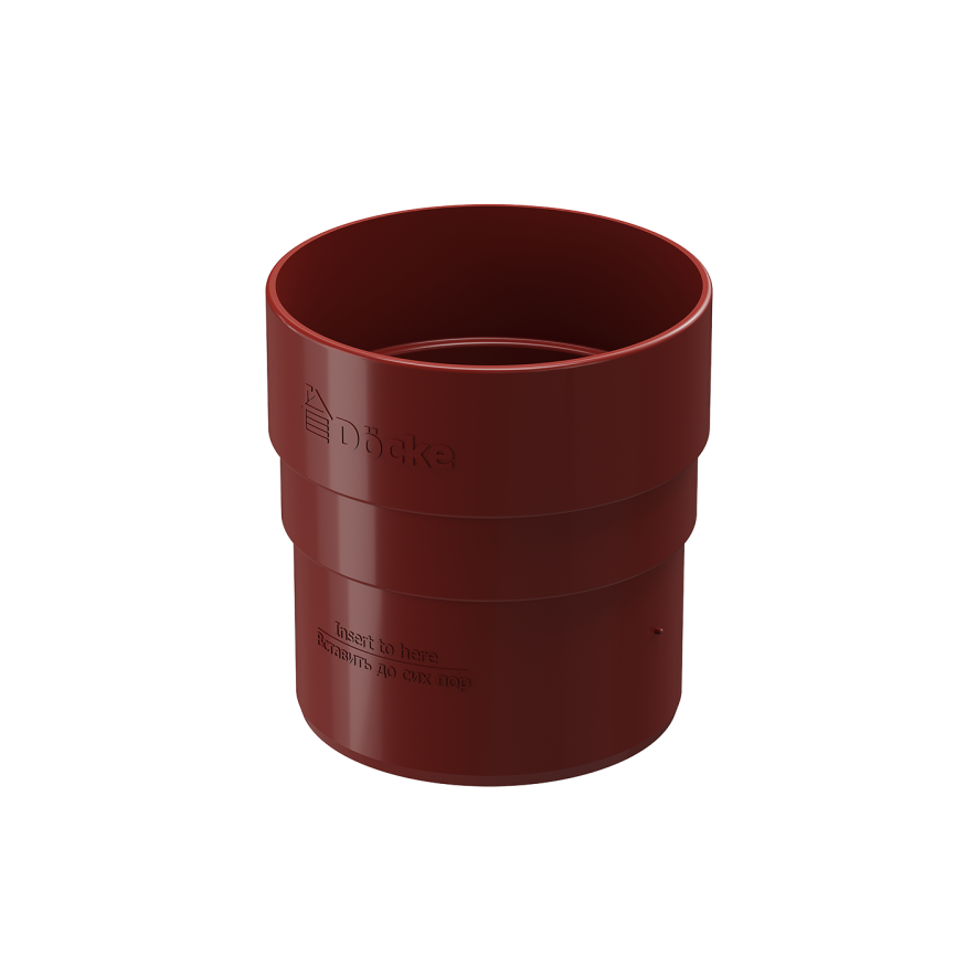 Соединительная муфта для водостока Docke Standard, Красная купить в Санкт-Петербурге