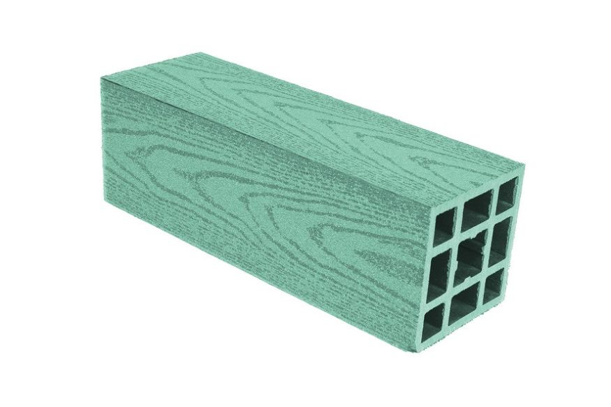 Столб гладкий из ДПК АЙ-ТЕХПЛАСТ зеленого цвета. купить в Санкт-Петербурге