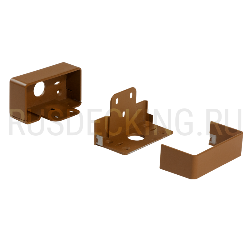 Комплект крепления перил прямое RusDecking Unodeck Орех купить в Санкт-Петербурге