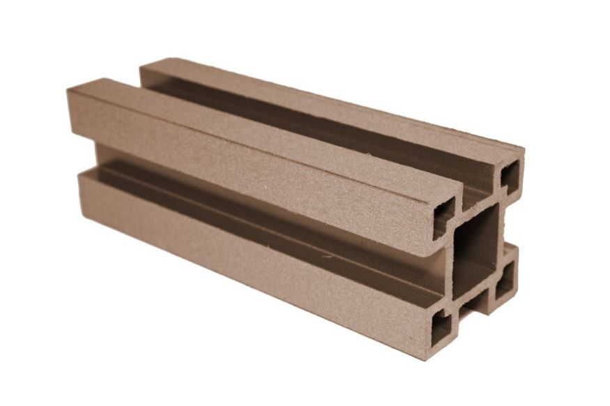 Столб с выемками ДПК АЙ-ТЕХПЛАСТ бронзового цвета купить в Санкт-Петербурге