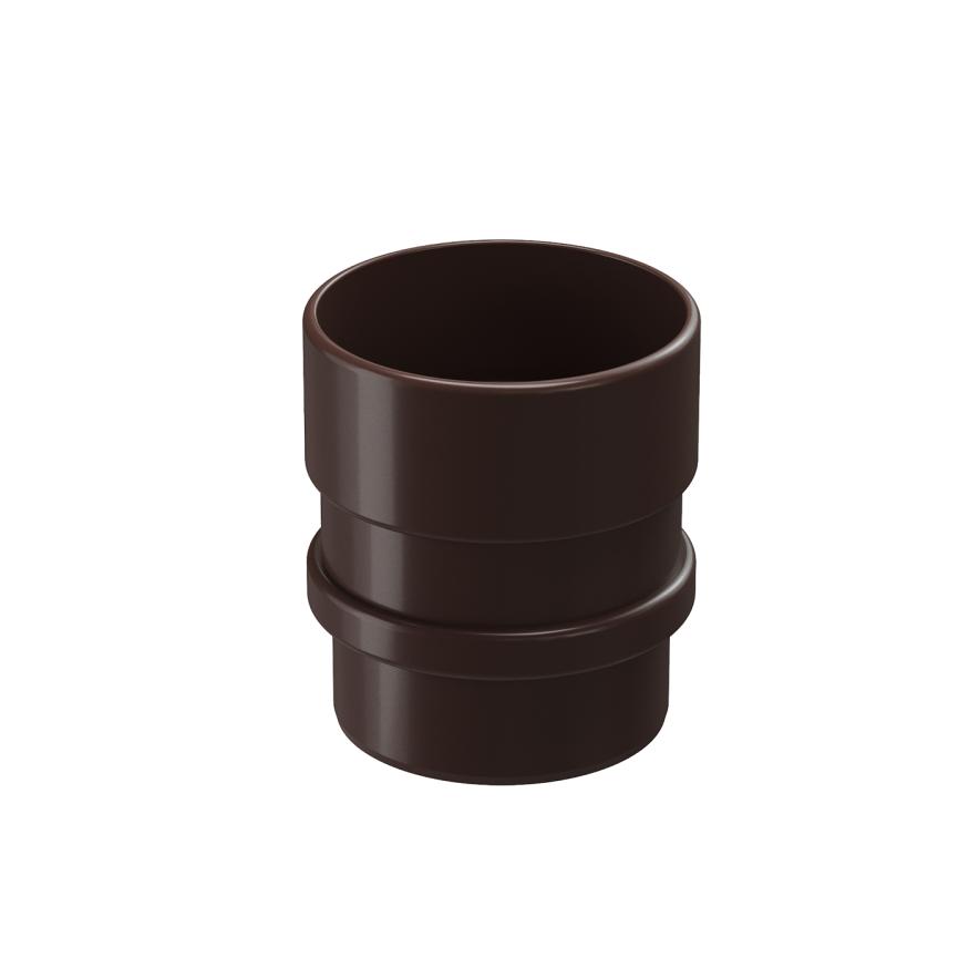 Муфта соединительная для водостока Docke Lux, Шоколад купить в Санкт-Петербурге