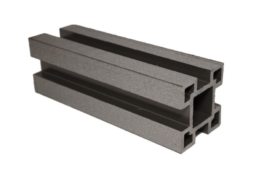 Столб с пазами ДПК АЙ-ТЕХПЛАСТ цвет венге купить в Санкт-Петербурге