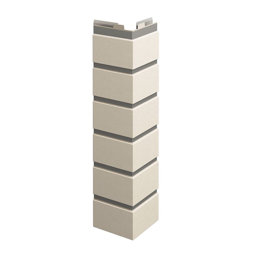 Угол наружный ТЕХНОНИКОЛЬ Оптима Клинкер, Слоновая кость купить в Санкт-Петербурге