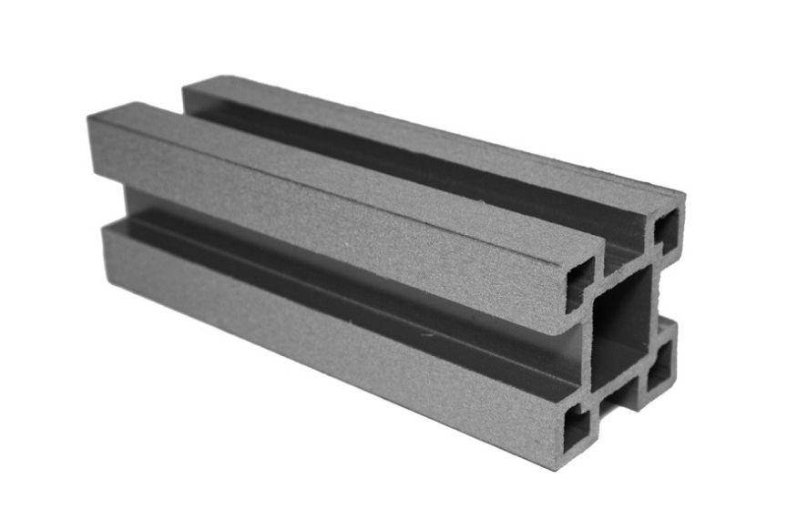 Столб с пазами ДПК АЙ-ТЕХПЛАСТ графитовый. купить в Санкт-Петербурге