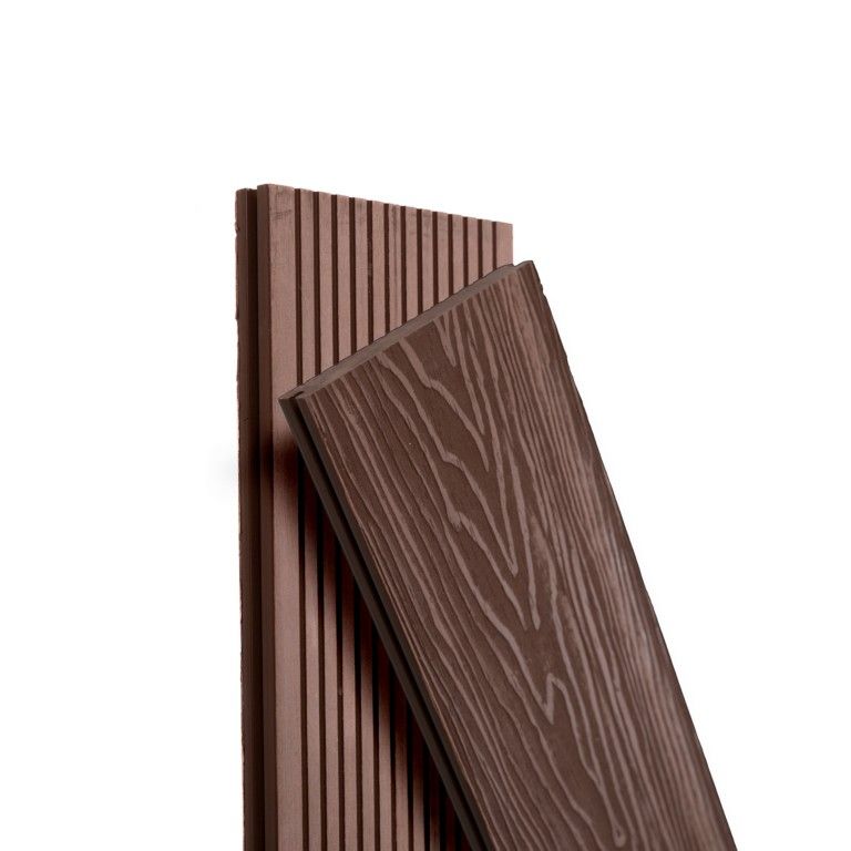 Террасная доска Экодекинг Топ полнотелая, Шоколад купить в Санкт-Петербурге