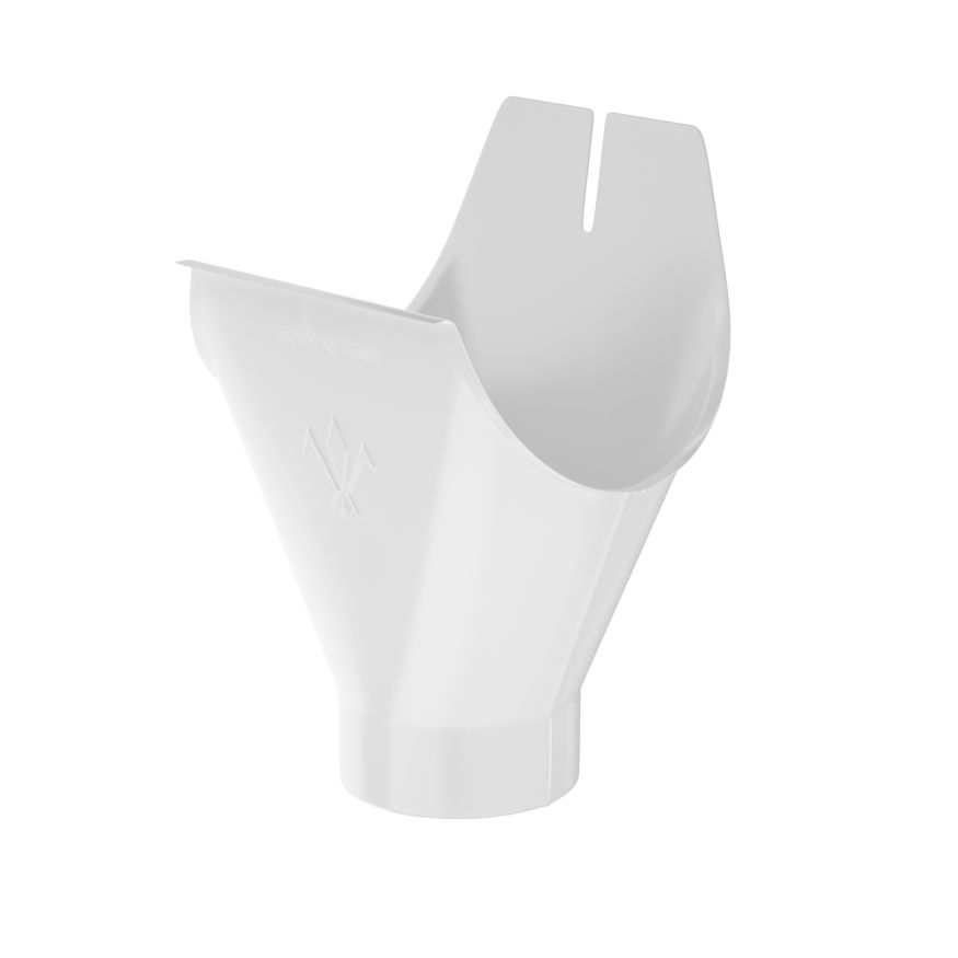 Воронка желоба Aquasystem, RAL 9003 Белый 150/100 купить в Санкт-Петербурге