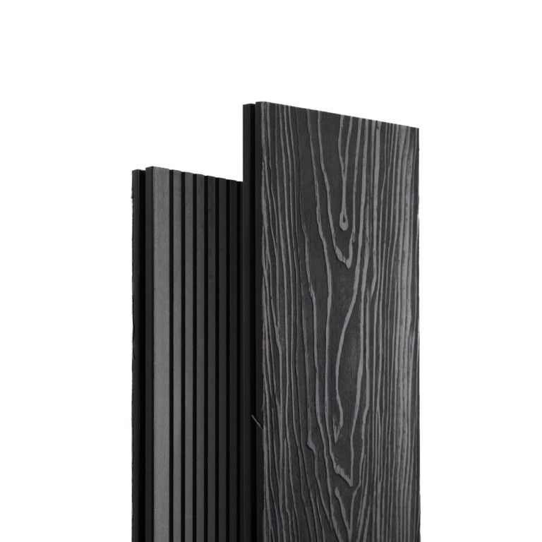 Террасная доска Экодекинг Топ полнотелая, Графит купить в Санкт-Петербурге