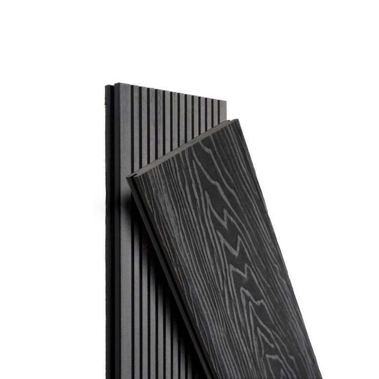 Террасная доска Экодекинг Топ полнотелая, Графит купить в Санкт-Петербурге