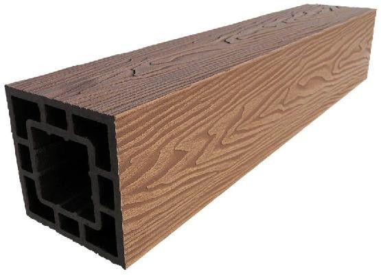 Столб опорный ДПК 3D GardenParkett 120х120мм, Светло-коричневый купить в Санкт-Петербурге