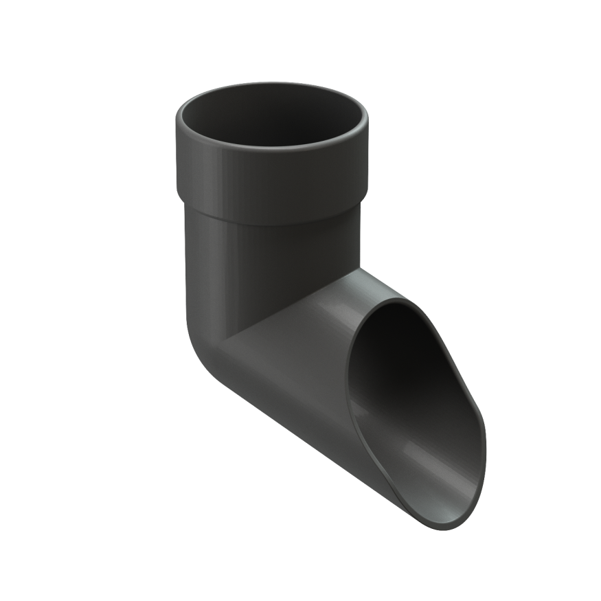 Наконечник водосточной трубы Docke Lux, Графит купить в Санкт-Петербурге