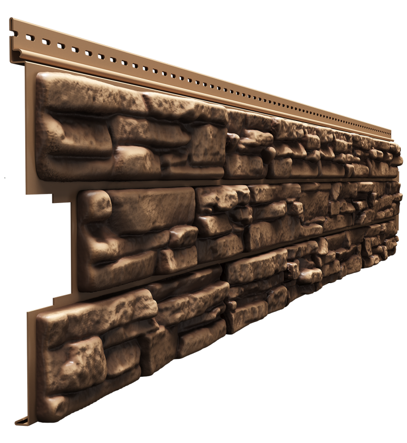 Виниловый сайдинг Docke, Rocky, Кедровый орех купить в Санкт-Петербурге