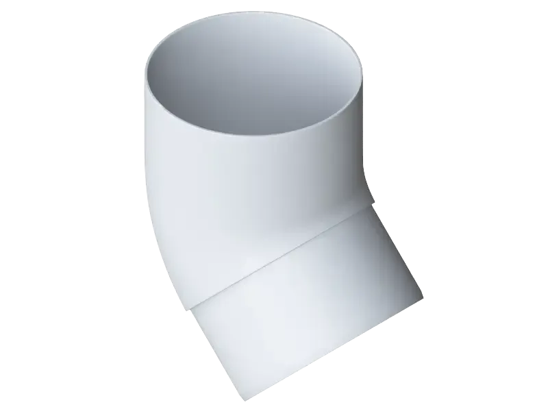 Колено трубы 45°, Альта-Профиль, Элит Белый купить в Санкт-Петербурге