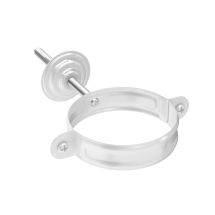 Хомут с комплектом крепления Aquasystem, RAL 9003 Белый 150/100