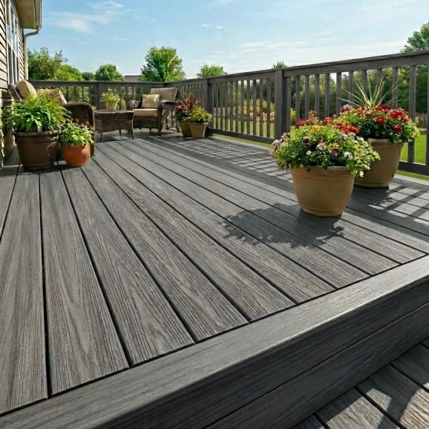 Террасная доска ДПК GardenParkett Табула, Серый купить в Санкт-Петербурге