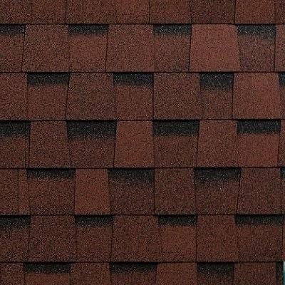 Двухслойная ламинированная черепица Shinglas, Фазенда, Красный цвет купить в Санкт-Петербурге