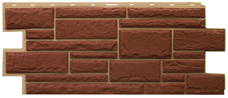 Фасадная панель Т-Сайдинг, Дикий Камень Коричневый  купить в Санкт-Петербурге