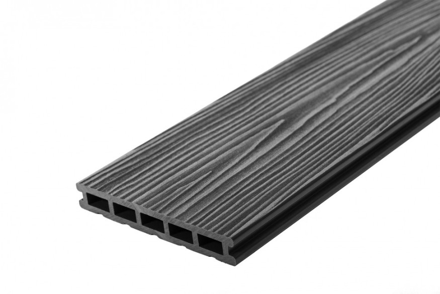 Террасная доска из ДПК RusDecking Unodeck Mogano - Цвет графит купить в Санкт-Петербурге