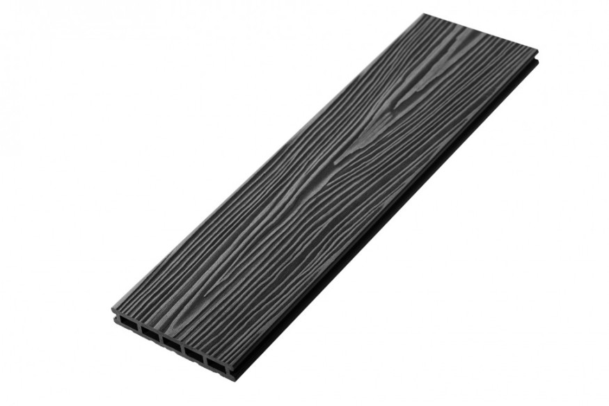 Террасная доска из ДПК RusDecking Unodeck Mogano - Цвет графит купить в Санкт-Петербурге