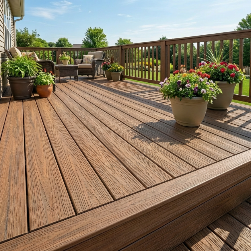 Террасная доска ДПК GardenParkett Табула, Светло-коричневый купить в Санкт-Петербурге