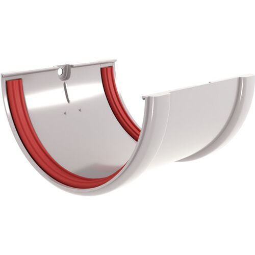 Соединитель водосточных желобов Grand Line, Белый купить в Санкт-Петербурге