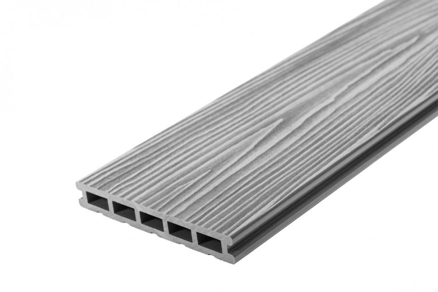 Террасная доска ДПК RusDecking Unodeck Mogano - Серый купить в Санкт-Петербурге