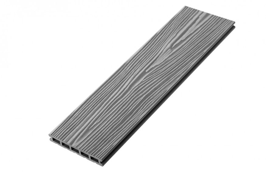 Террасная доска ДПК RusDecking Unodeck Mogano - Серый купить в Санкт-Петербурге