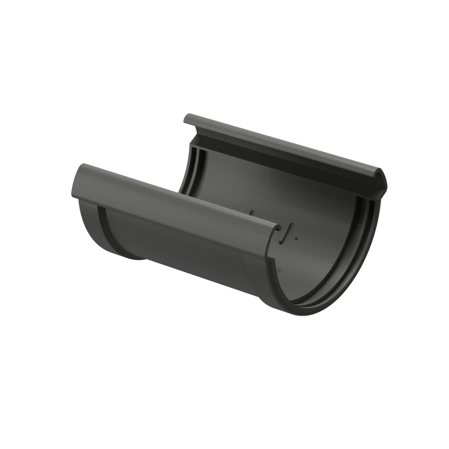 Соединитель желоба Docke Lux, Графит купить в Санкт-Петербурге