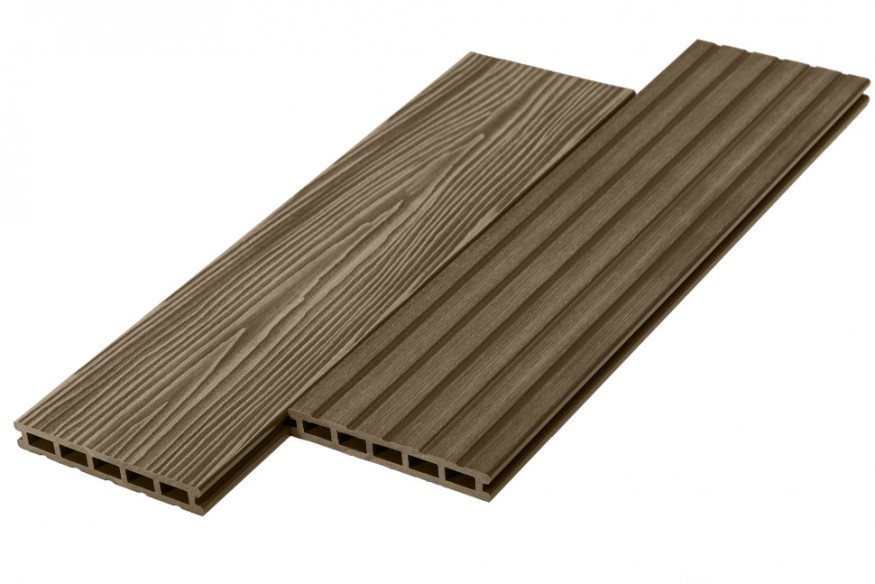 Террасная доска ДПК RusDecking Unodeck Могано - Цвет ореха купить в Санкт-Петербурге