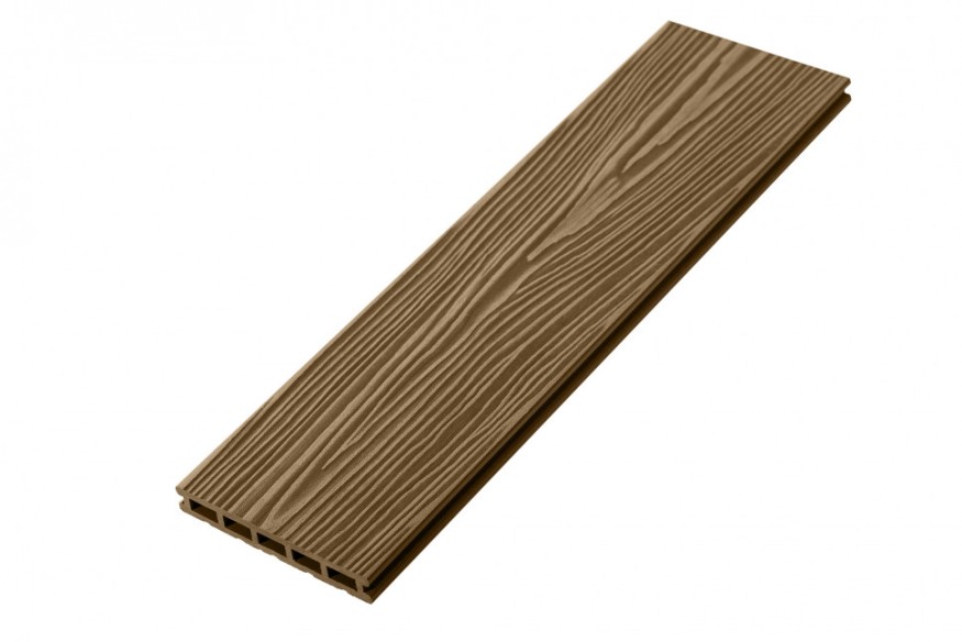 Террасная доска ДПК RusDecking Unodeck Могано - Цвет ореха купить в Санкт-Петербурге